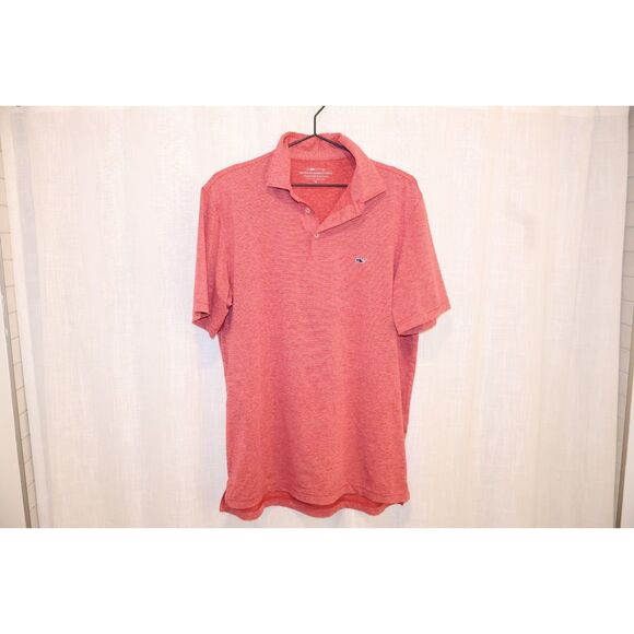 Red Vineyard Vines Men's Polo Size M MSRP $98 - Picture 4 of 5